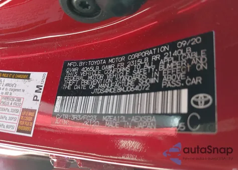 2021 Toyota Corolla Se z USA, uszkodzony, nr VIN JTDS4MCE8MJ064072